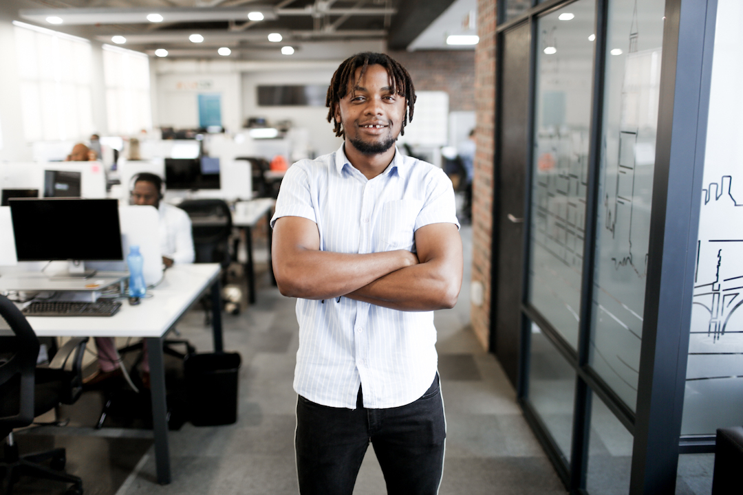 Keith at the Acceleration offices